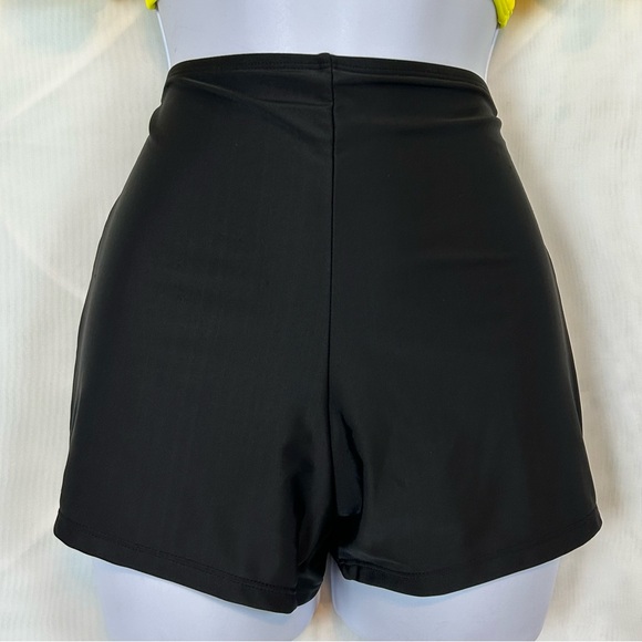 NWT Womens 2 Piece Flutter Top and High Waist Shorts Pin-Up Girl Swimsuit Medium - Picture 3 of 12